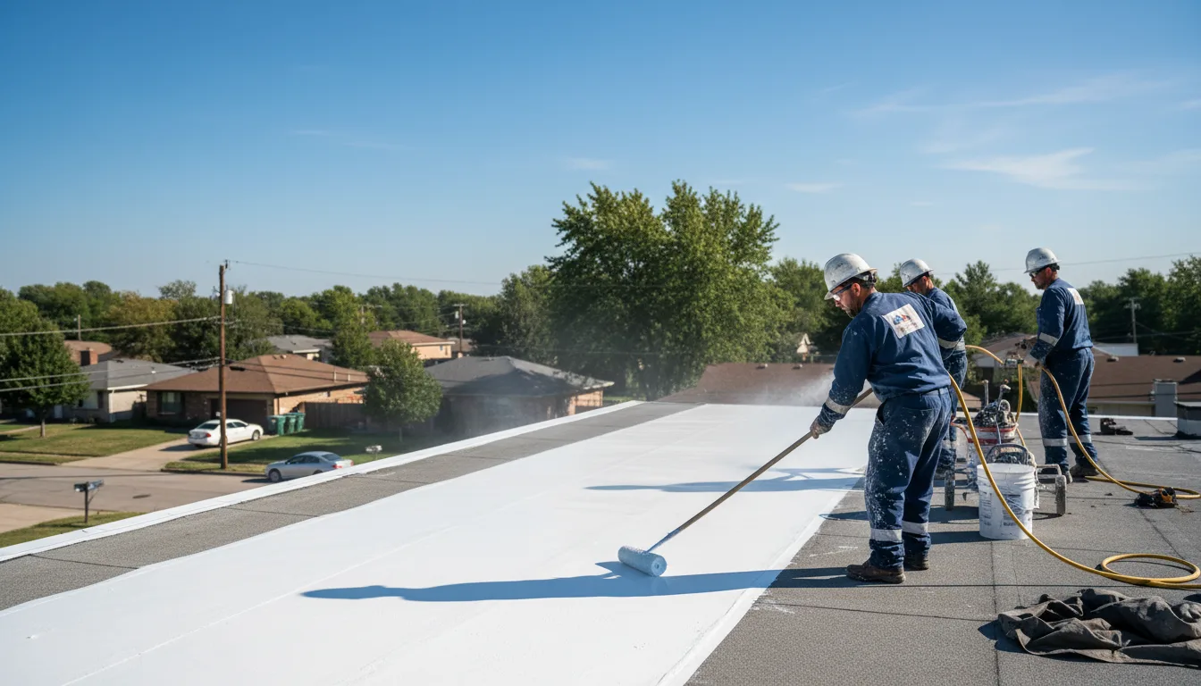 Commercial roof coating in Venice, IL near me